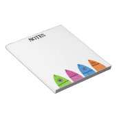 Bloc-notes aux poissons colorés mignons (Incliné)