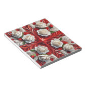Bloc-notes aux Roses Anglaises Design Moderne (Incliné)