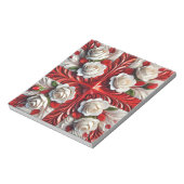 Bloc-notes aux Roses Anglaises Design Moderne (Tourné)