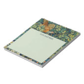 BLOC-NOTES AVEC DESSIN DE WILLIAM MORRIS "PHEASANT (Tourné)