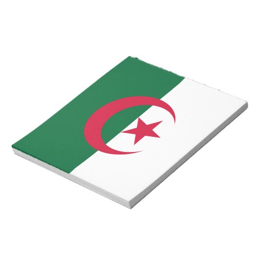 Bloc-notes avec Drapeau d'Algérie (Tourné)