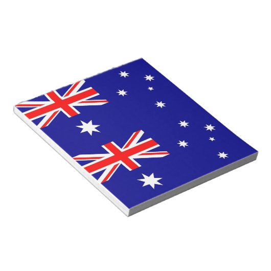 Bloc-notes avec Drapeau d'Australie (Incliné)