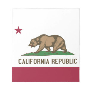 Bloc-notes avec Drapeau de Californie