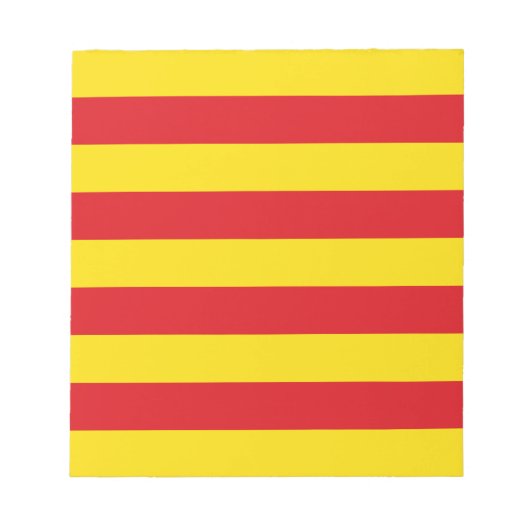 Bloc-notes avec Drapeau de Catalogne (Devant)