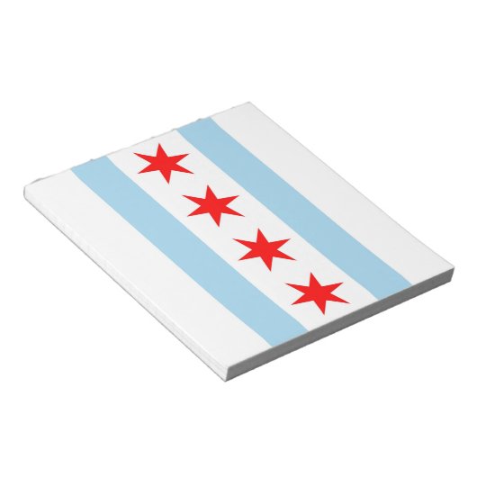 Bloc-notes avec Drapeau de Chicago, Illinois State (Incliné)