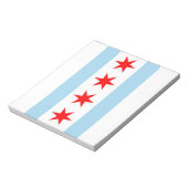 Bloc-notes avec Drapeau de Chicago, Illinois State (Tourné)