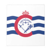 Bloc-notes avec Drapeau de Cincinnati City, USA (Devant)