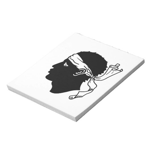 Bloc-notes avec Drapeau de Corse (Tourné)