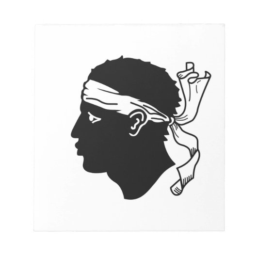 Bloc-notes avec Drapeau de Corse (Devant)