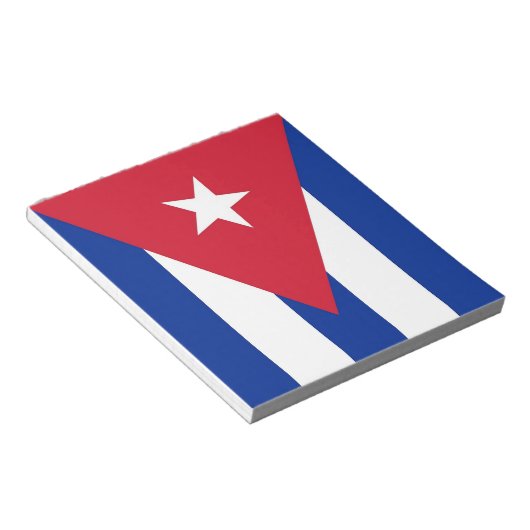 Bloc-notes avec drapeau de Cuba (Incliné)