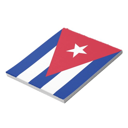 Bloc-notes avec drapeau de Cuba (Tourné)