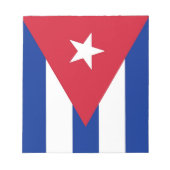 Bloc-notes avec drapeau de Cuba (Devant)