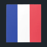 Bloc-notes avec Drapeau de France<br><div class="desc">Ajoutez une touche d'élégance française à votre collection de papeterie avec notre bloc-notes exclusif avec le drapeau de la France ! Conçu avec une attention minutieuse aux détails, ce bloc-notes est plus qu'un simple outil fonctionnel, c'est une célébration du patrimoine français et de la fierté nationale. Le design audacieux présente...</div>
