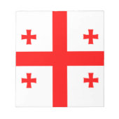 Bloc-notes avec Drapeau de Géorgie (Devant)