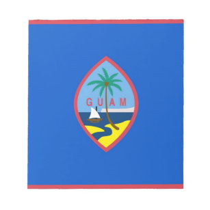 Bloc-notes avec drapeau de Guam