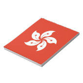Bloc-notes avec Drapeau de Hong Kong, Chine (Tourné)