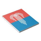 Bloc-notes avec drapeau de Kansas City, Missouri (Incliné)