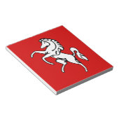 Bloc-notes avec Drapeau de Kent, Angleterre (Incliné)