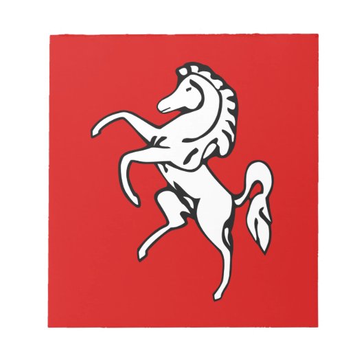 Bloc-notes avec Drapeau de Kent, Angleterre (Devant)