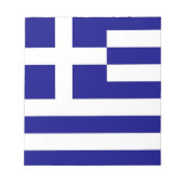 Bloc-notes avec drapeau de la Grèce (Devant)