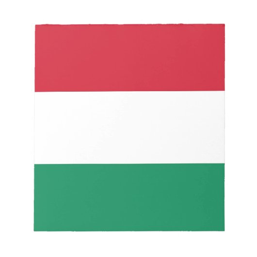 Bloc-notes avec drapeau de la Hongrie (Devant)