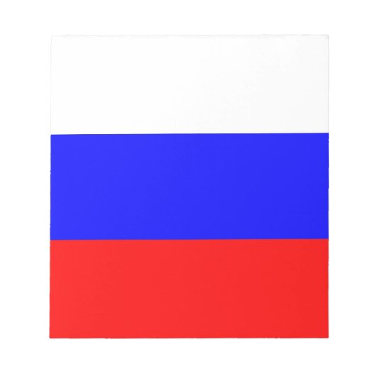Bloc-notes avec drapeau de la Russie (Devant)