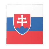 Bloc-notes avec drapeau de la Slovaquie (Devant)