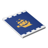 Bloc-notes avec drapeau de la ville de Québec, Can (Incliné)
