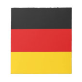Bloc-notes avec drapeau de l'Allemagne (Devant)