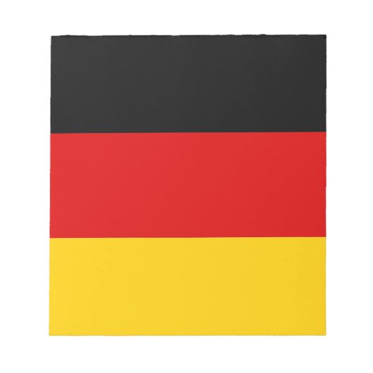Bloc-notes avec drapeau de l'Allemagne (Devant)
