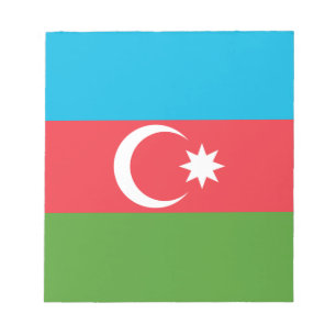 Bloc-notes avec Drapeau de l'Azerbaïdjan