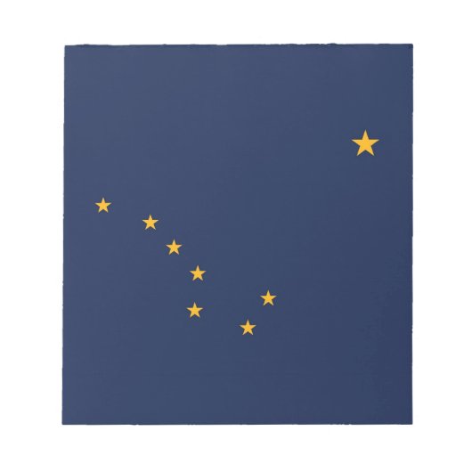 Bloc-notes avec drapeau de l'État d'Alaska (Devant)