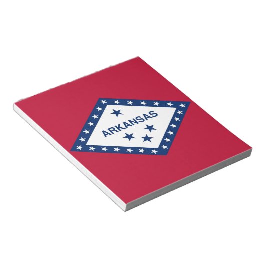 Bloc-notes avec drapeau de l'État de l'Arkansas (Incliné)