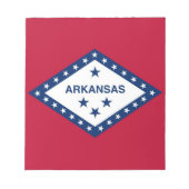 Bloc-notes avec drapeau de l'État de l'Arkansas (Devant)