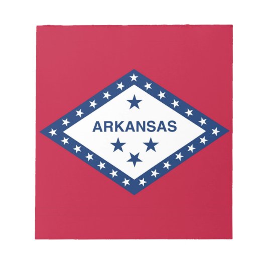 Bloc-notes avec drapeau de l'État de l'Arkansas (Devant)