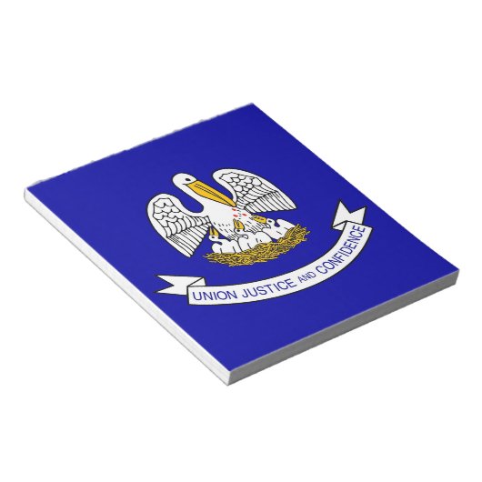 Bloc-notes avec drapeau de l'État de Louisiane (Incliné)