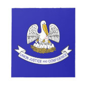 Bloc-notes avec drapeau de l'État de Louisiane (Devant)