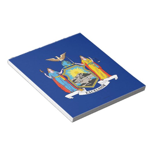 Bloc-notes avec drapeau de l'État de New York (Incliné)