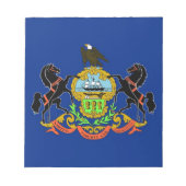Bloc-notes avec drapeau de l'État de Pennsylvanie (Devant)