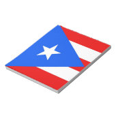 Bloc-notes avec drapeau de l'État de Porto Rico (Tourné)