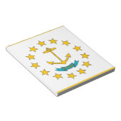 Bloc-notes avec drapeau de l'État de Rhode Island (Incliné)