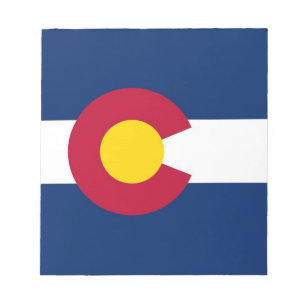 Bloc-notes avec drapeau de l'État du Colorado