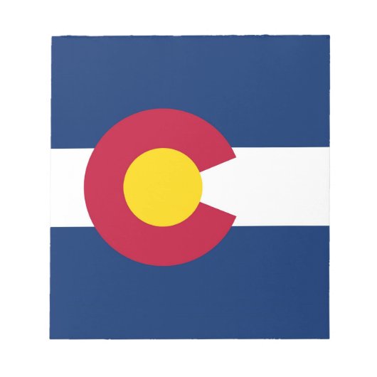 Bloc-notes avec drapeau de l'État du Colorado (Devant)