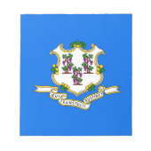 Bloc-notes avec drapeau de l'État du Connecticut (Devant)