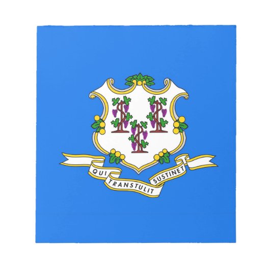 Bloc-notes avec drapeau de l'État du Connecticut (Devant)