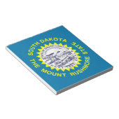 Bloc-notes avec drapeau de l'État du Dakota du Sud (Incliné)