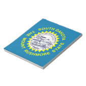 Bloc-notes avec drapeau de l'État du Dakota du Sud (Tourné)