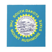 Bloc-notes avec drapeau de l'État du Dakota du Sud (Devant)