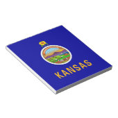Bloc-notes avec drapeau de l'État du Kansas (Incliné)