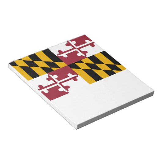 Bloc-notes avec drapeau de l'État du Maryland (Incliné)